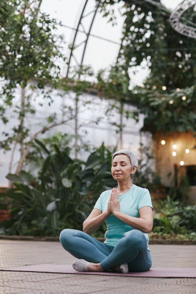 Woman Practicing Yoga